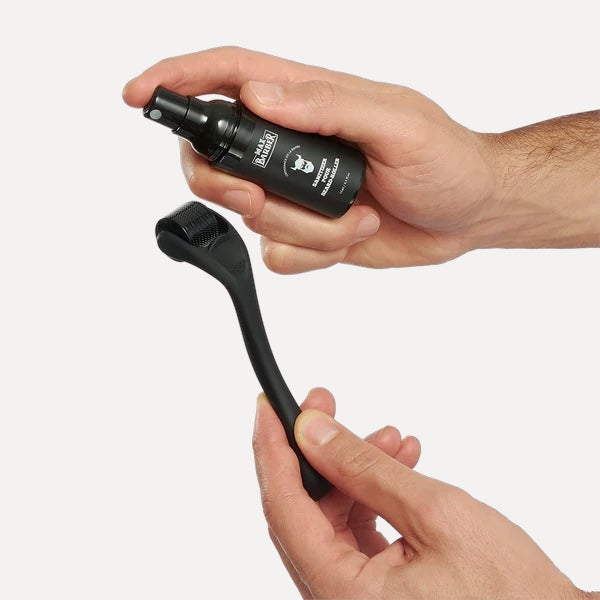Stimule les zones clairsemées avec un Beard-Roller
