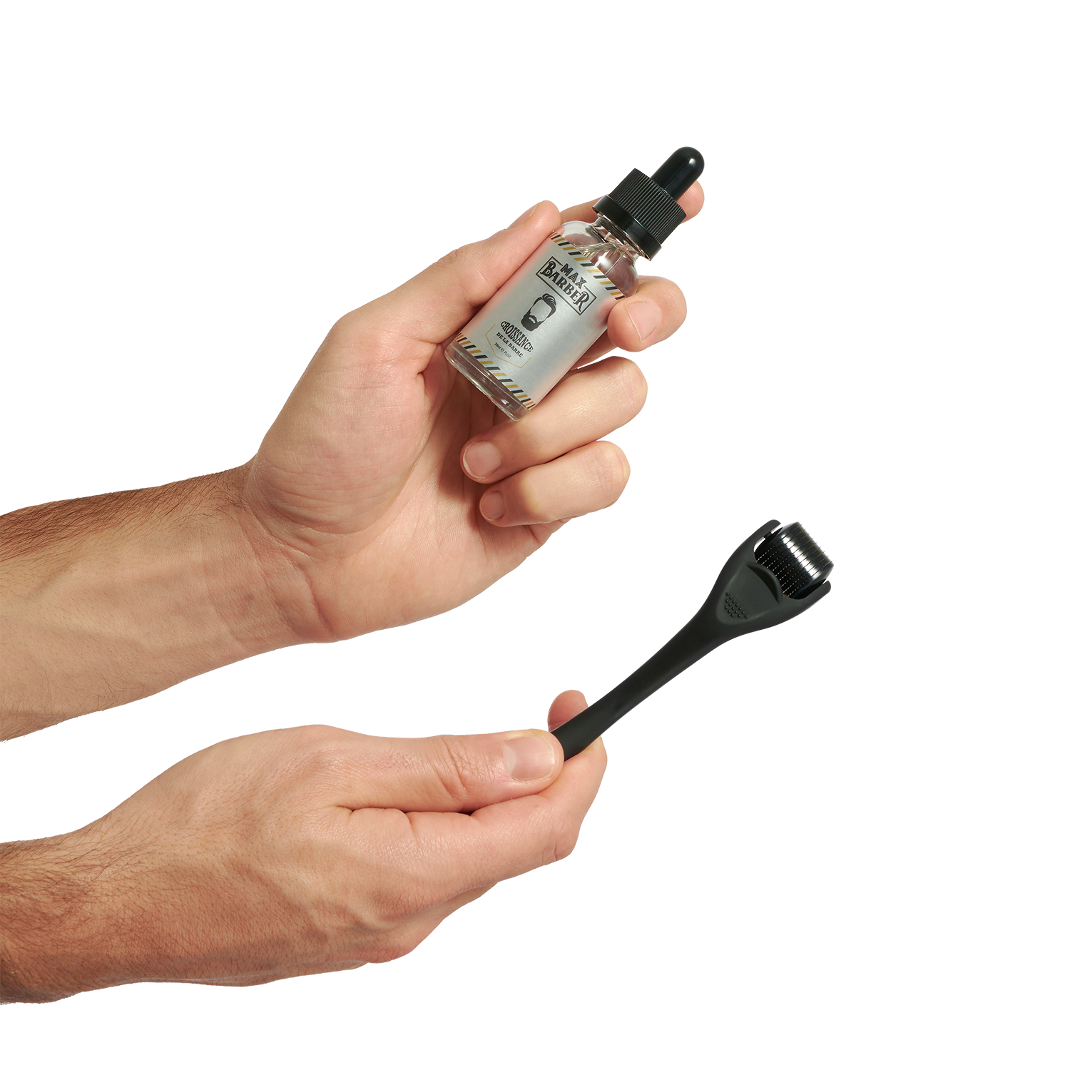 dermaroller barbe et sérum thorin fond transparent