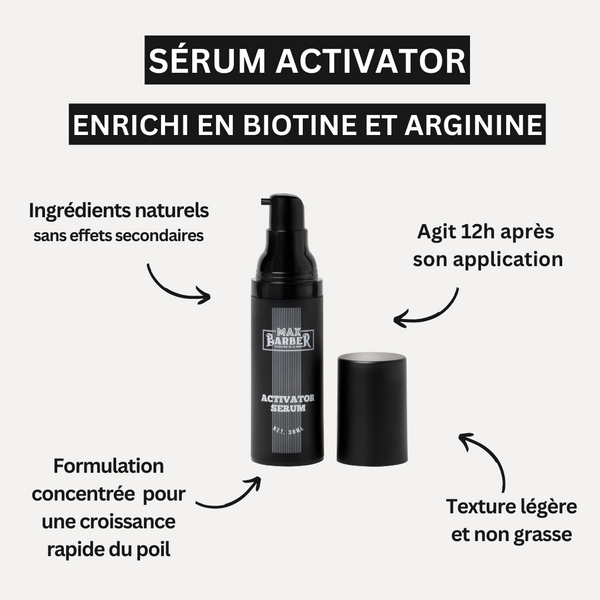 Sérum MaxBarber Minoxidil - Stimulateur de croissance pour une barbe plus dense et épaisse