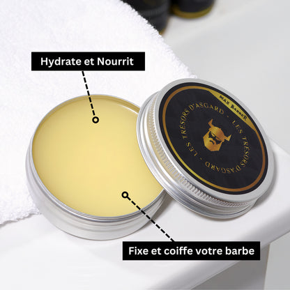 Baume Coiffant Barbe d'Asgard | Domptez Votre Barbe pour un Style Parfait