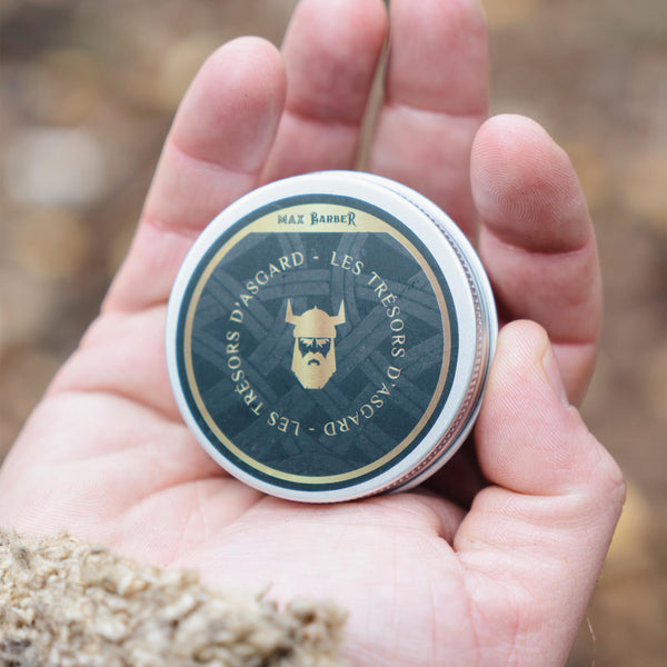 Baume d'Asgard — Structure Max Barber, coffret soin barbe homme