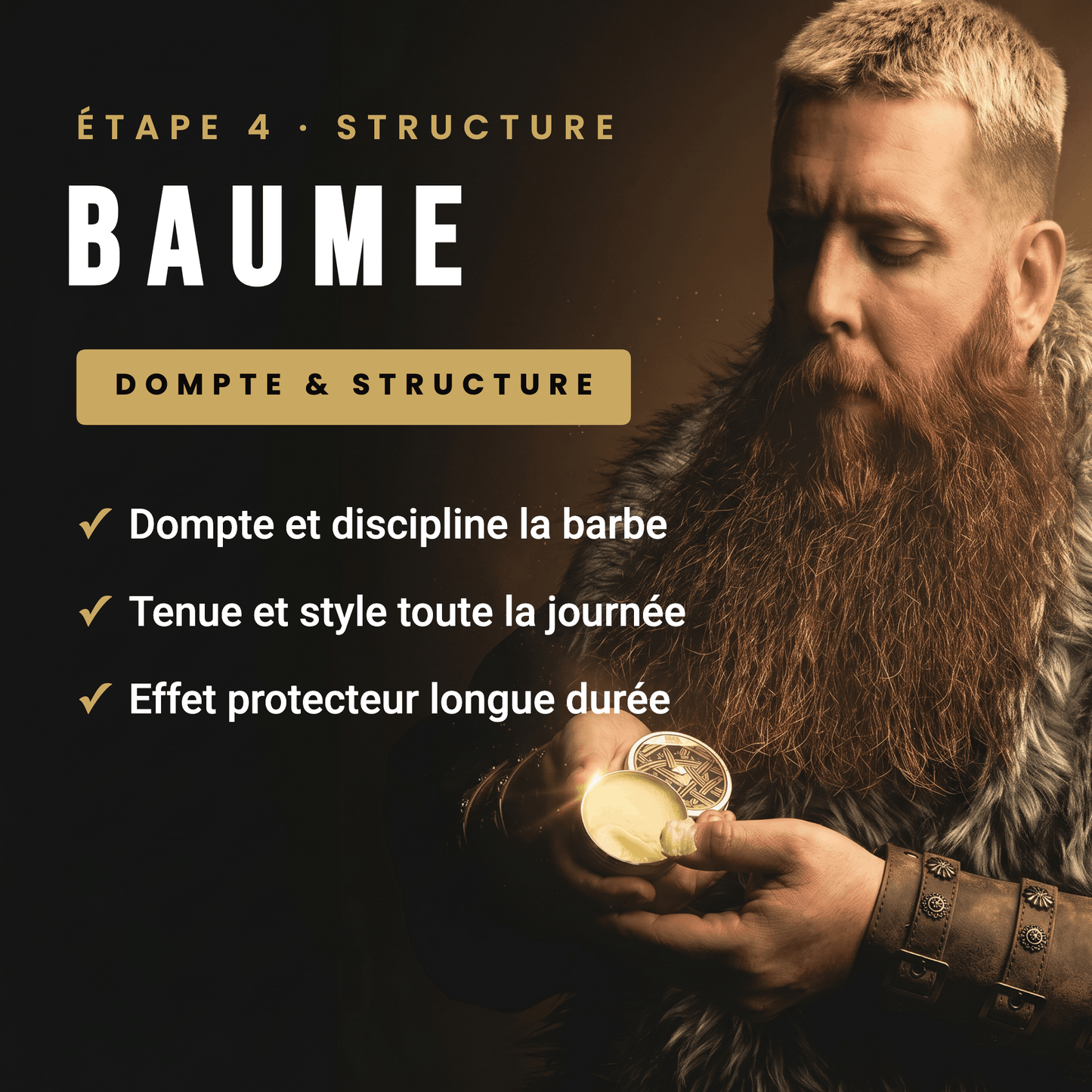 Coffret Soin Barbe Homme Complet 4-en-1 | Les Trésors d'Asgard