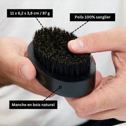 Brosse à Barbe en Poil de Sanglier | Max-Barber