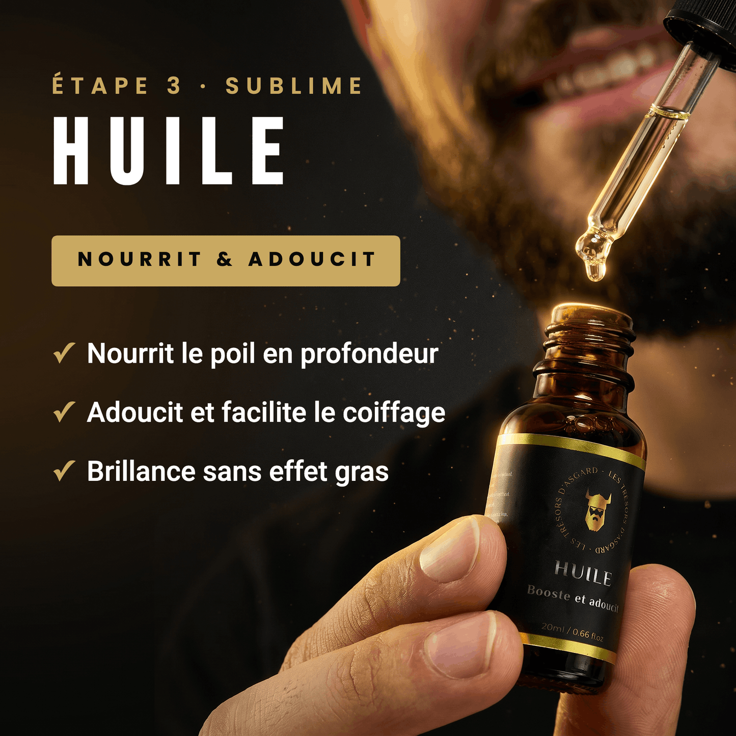 Coffret Soin Barbe Homme Complet 4-en-1 | Les Trésors d'Asgard