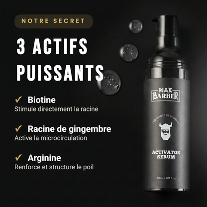 Activateur de Barbe | Croissance Zones Clairsemées