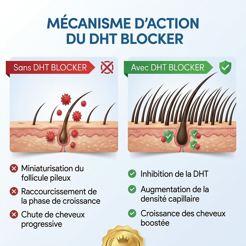 DHT Blocker : Bloqueur de DHT Naturel | Saw Palmetto 320 mg | Max-Barber
